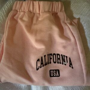 California USA Pink Sweatpants